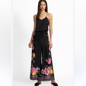 New Johnny Was Frankie Easy Wide Leg Pant in Kasumi size small rayon silk blend